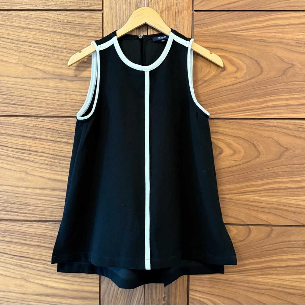 Madewell Black & White Swing Tank - Sz XS